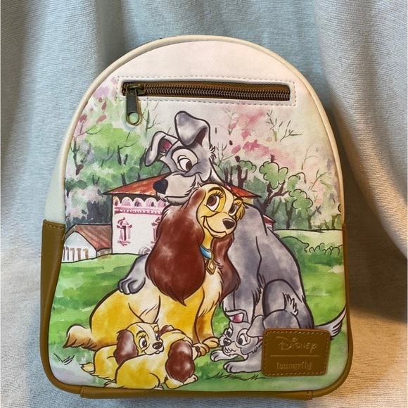 NWT Loungefly & Disney's Lady & The Tramp Backpack - Picture 1 of 6